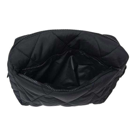 Vera Bradley Black Women's Outlet Ultralight Medium Cosmetic Toiletry Bag NWOT - Picture 5 of 7